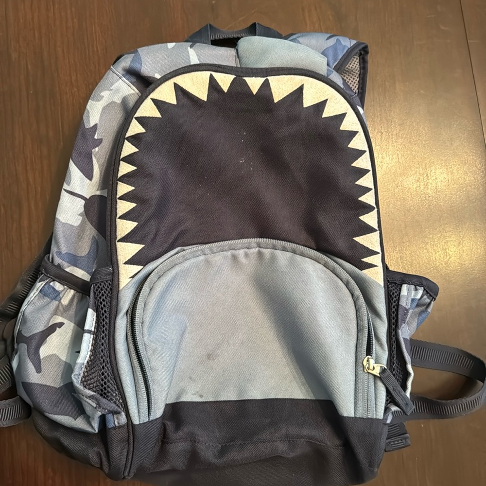 Pottery barn shark backpack